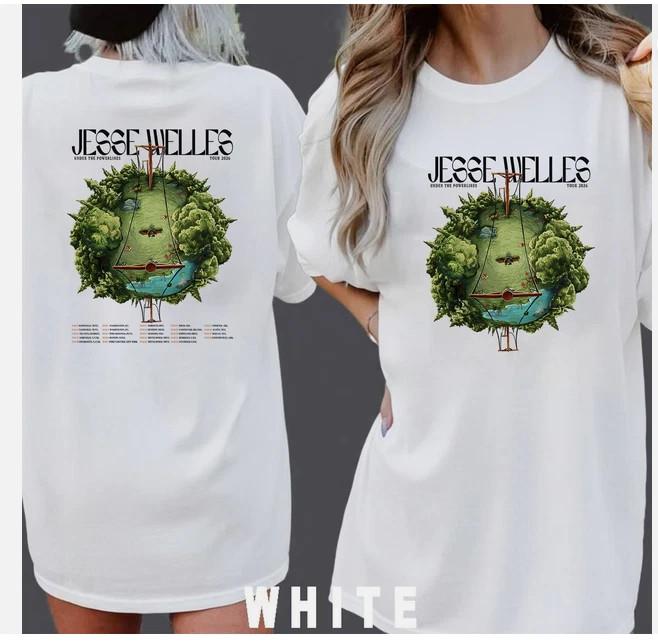 Jesse Welles Under The Powerlines Tour 2026 North America T-Shirt XL