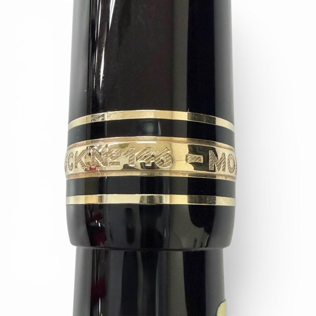 Excellent MONTBLANC fountain pen Meisterstück 146 black 14K mens Used