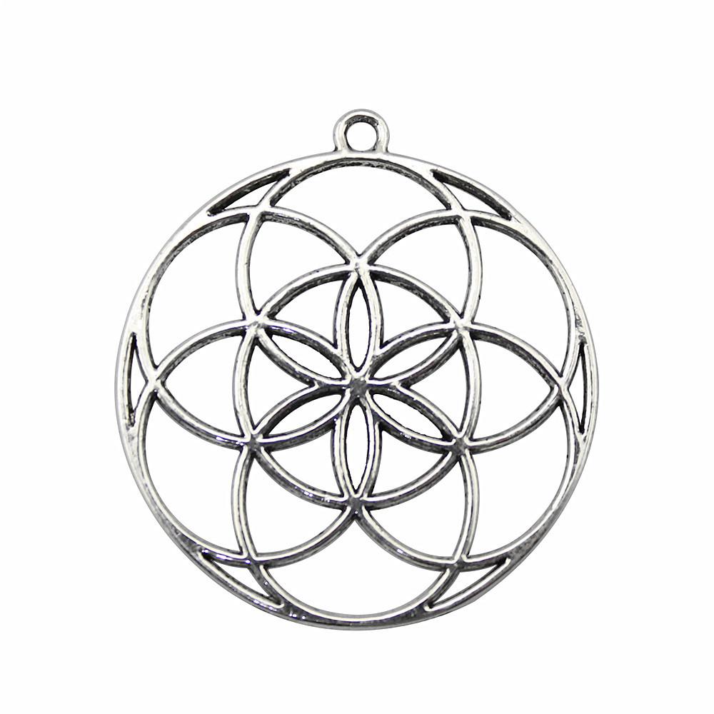 Flowers Of Life Charms Vintage Alloy Pendants For Nature Inspired Jewelry Making