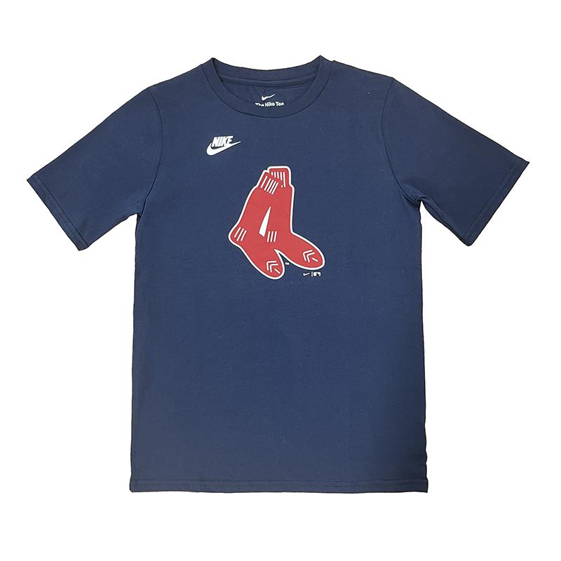 

Nike Fashion Trend Versatile Short Sleeve T-Shirt Kids Tops Navy-Blue 3Z3B7NMHD-BOS M