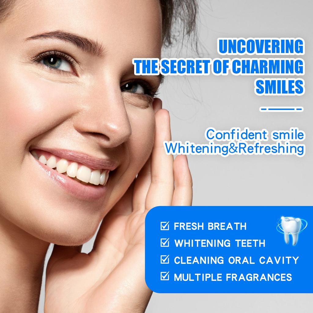 Fruity Whitening Toothpaste,Improvement Of Problems,Clean Mouth, Whiter Teeth And Fresh Breath, Recommended For Adult & Kids Oral Care