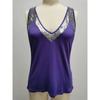 Women's Solid Color Sleeveless V-Neck Glitter Wide Strap Vest