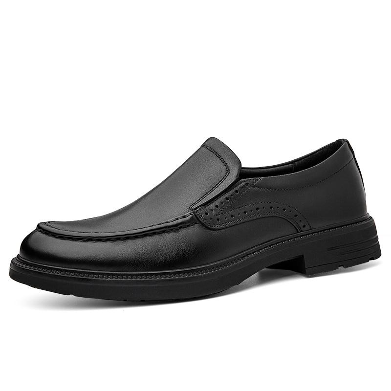 Breathable Men Oxford Shoes Luxury Brand Man Formal Dress Footwear Fashion Style Business Shoes Genuine Leather Slip On Footwear
