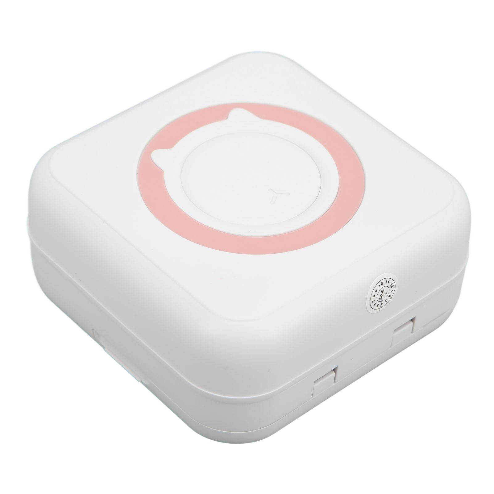 

Карманный принтер без чернил Мини Портативный карманный термопринтер Bluetooth для фотографий с ошибками розовый