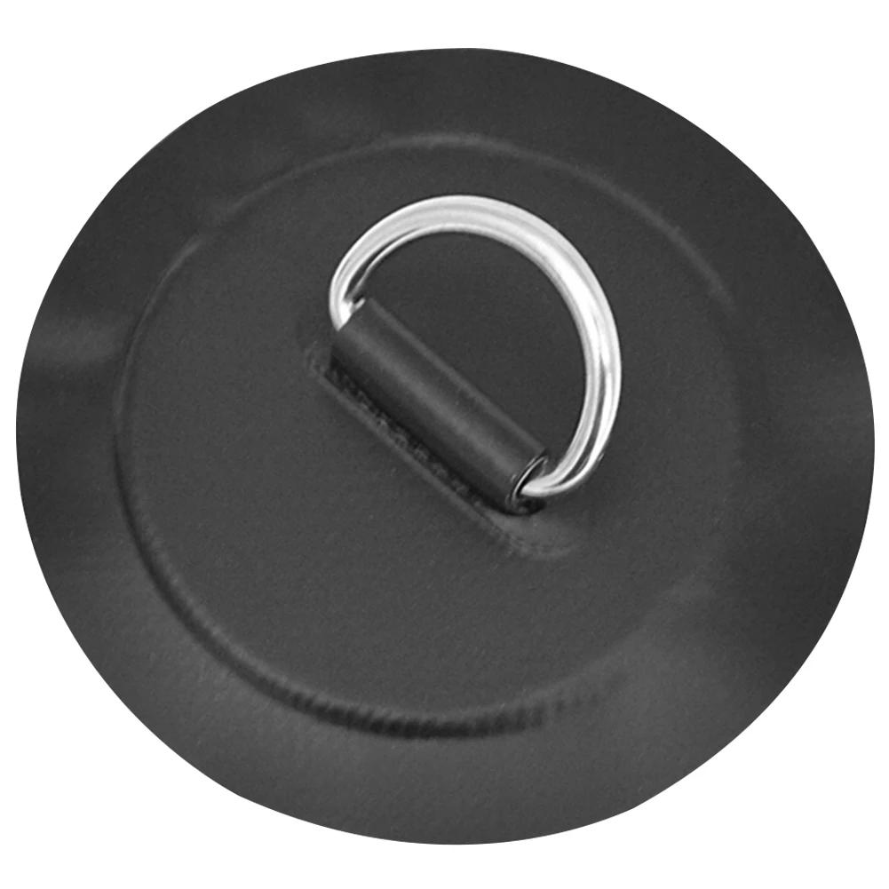 

8cm D-Ring Patch D Ring Pad Round Shape SUP D-Ring Patch Seawater Resistant D-Ring PVC Patch for Inflatable Boat Kayak