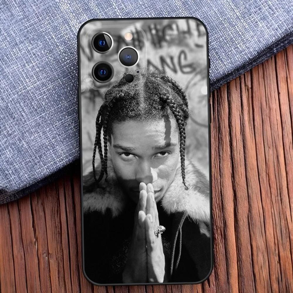 American Rapper A-ASAP Phone Case For iPhone 16,15,14,13,12,11,Pro,X,XS,Max,XR,Plus,Mini R-Rocky Soft Black Cover