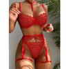 Lingerie Sexy Bra Set For Women Erotic Costumes Exotic Set Sexy Underwear Lace Bra and Panty Garters Set