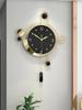 Large Metal Wall Clocks Luxury Silent Creative Pendulum Clock Living Room Gold Watches Art Nordic Home Decoration for Bedroom