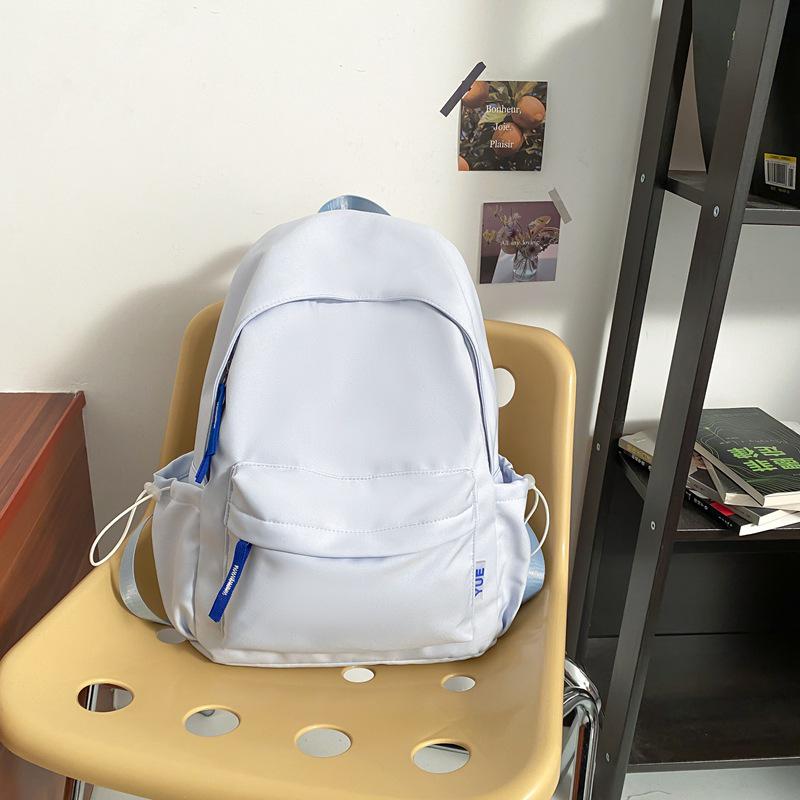 Японский рюкзак для мягкой девушки - Корейский стиль, Однотонный, Универсальный для учеников младшей и старшей школы