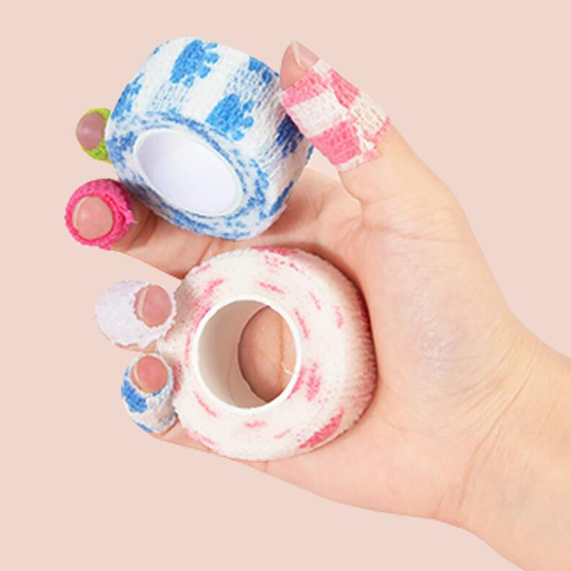 2M/4M Nail Finger Protection Bandage Cute Flex Anti Uv Non-Woven Manicure Tool Breathable Wrap Self-Adhesive Tape Sports Supply