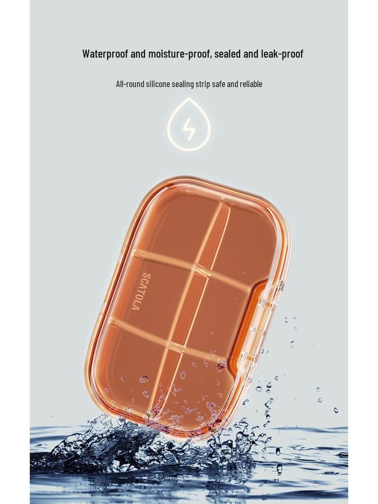 Portable 21-Compartment Weekly Pill Organizer - Large Capacity, Sealed Multi-Compartment for Medication Storage and Dispensing