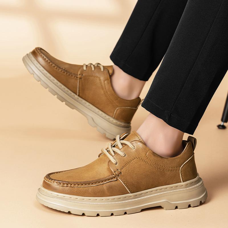 Thick Soled Casual Men's Board Shoes Minimalist Luxury Retro Style Daily Versatile Outdoor Youth High Quality Comfortable Shoes