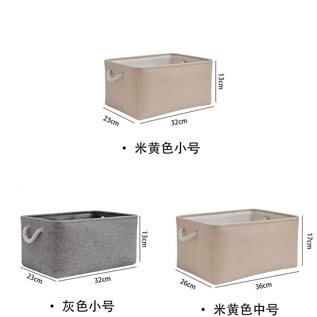 Foldable Linen Storage Basket With Large Capacity For Cosmetics And Clothes