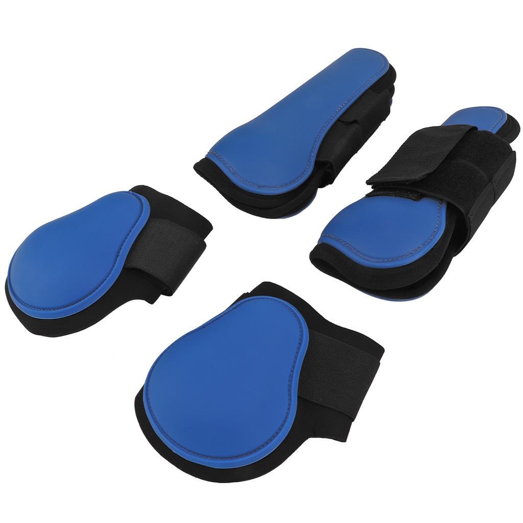 4pcs Horse Leg Guard Convenient PU Neoprene Horse Support Boots for Racing Jumping TrainingSet of