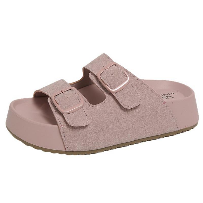 Thick-soled heightening slippers women's summer outer wear spring new sandals small non-slip beach cool slippers