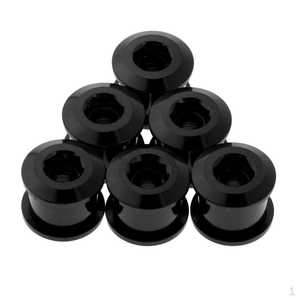 6 Bike Chainrings Screws Replacement With Hexagon Lock