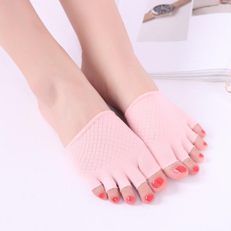 Women's Summer Toe Cover: Half-Palm High Heel Five-Finger Invisible Socks