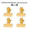 Hongjunda Stainless Steel Kitchen Tongs and Food Sealing Clip Set