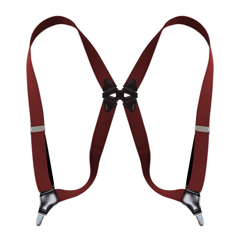 Adjustable Men's Suspenders Braces X Shape Trouser Straps Belt Braces Suspenders  Wedding Party