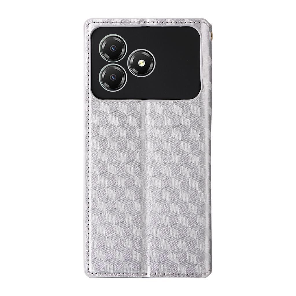 For ZTE Blade A36/nubia A36 Case Wallet Rhombus Imprinted Leather Phone Cover