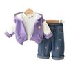 Kids Casual Long-Sleeve Set, Comfortable Daily Wear Outfits