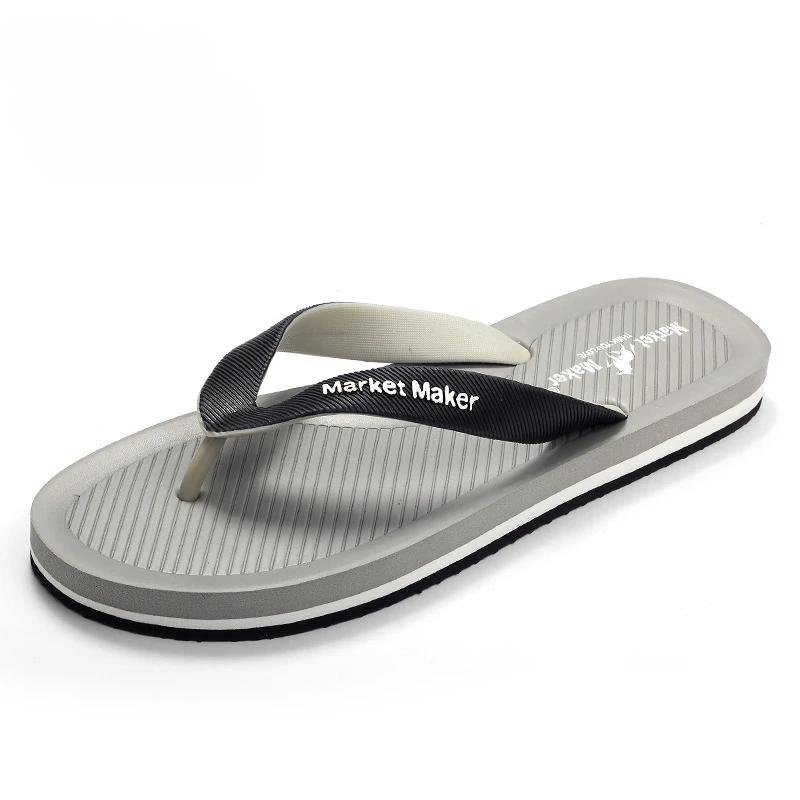 Fashion EVA Soft Bottomed Men's Flip Flops  Summer Anti Slip Men's Slippers Casual Beach Sandals