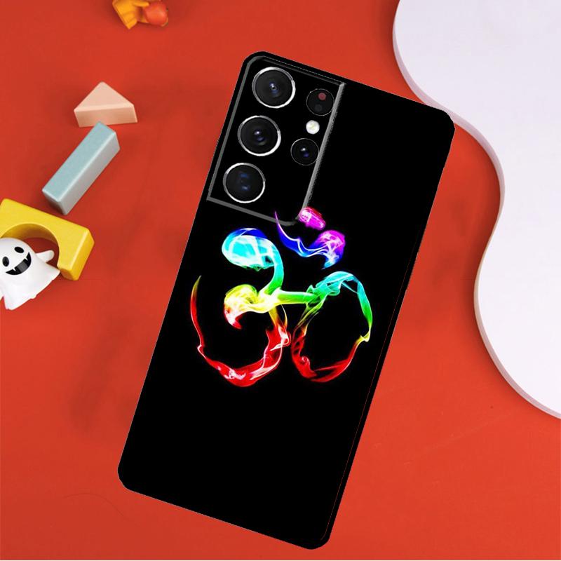 Aum Om Yoga Phone Case For Samsung Galaxy S24 Ultra S25 Ultra S9 S10 S20 S21 S22 S23 Plus S24 FE Cover