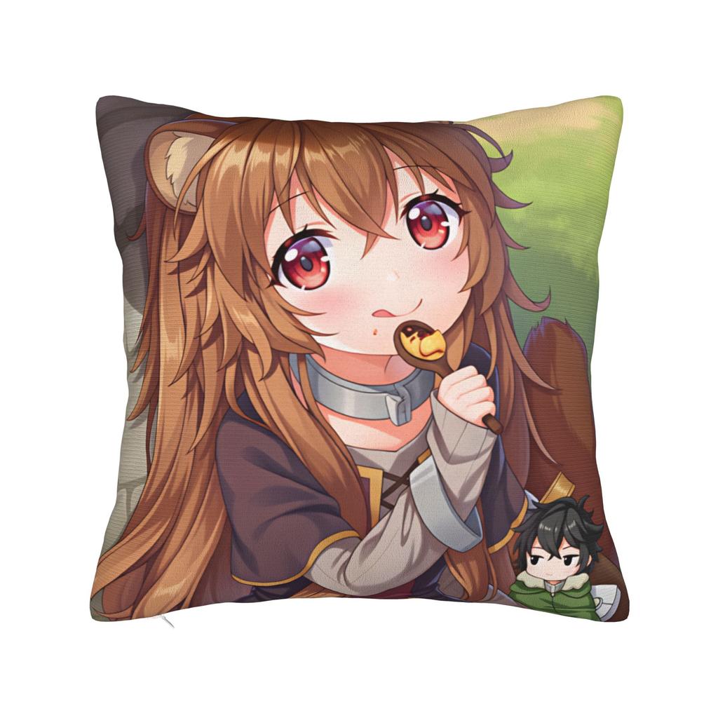 Pillow Cover Raphtalia S-Shield Hero TRotSH Funny Pillow Case For Living Room Chair Pillowcases
