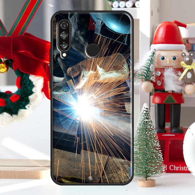 Welder Welding Hot Metal Worker For Huawei Nova 12i 11i 8i 12s Y73 Y72 Y61 Y91 Y90 Y70 Y60 9 10 SE P60 Pro P30 P40 Lite Case
