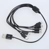 Multiple Device Charging Cable 6 in 1 USB to 3 USB 5Pin and 3 Type C Connectors Cord Wire Charge 6pcs Electronics