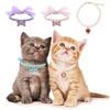 Pet Pearl Necklace Collar with & Heart Rhinestone Pendant for Small Dogs Cats