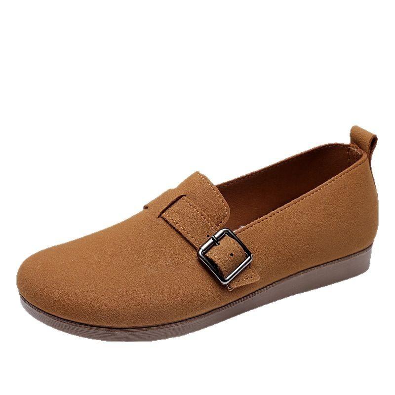 Retro women's new spring and summer versatile one-pedal lazy flat-soled soft-soled single shoes