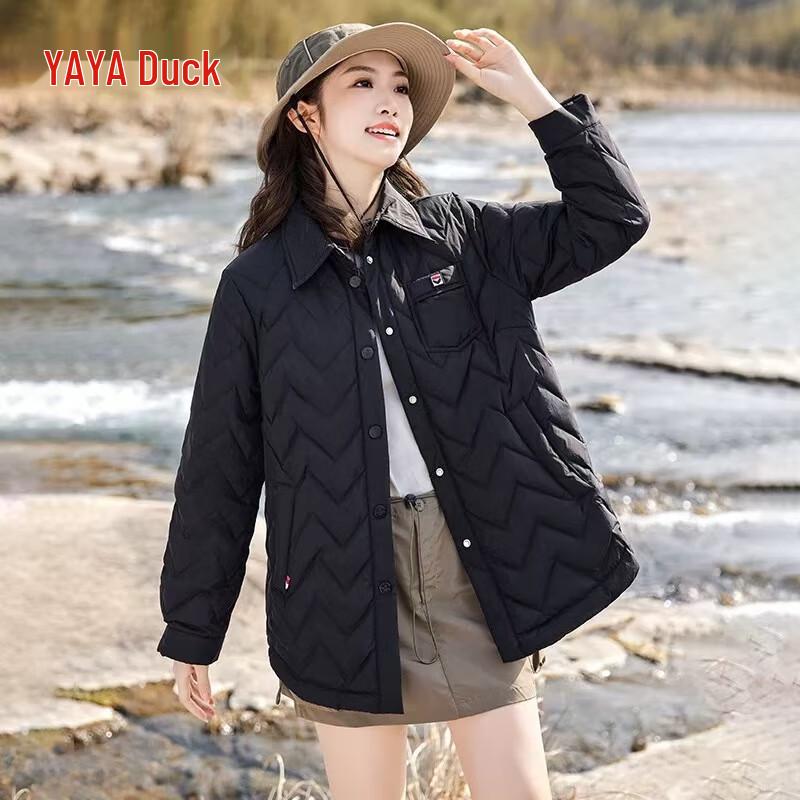 Women's Shirt Collar Short Down Jacket