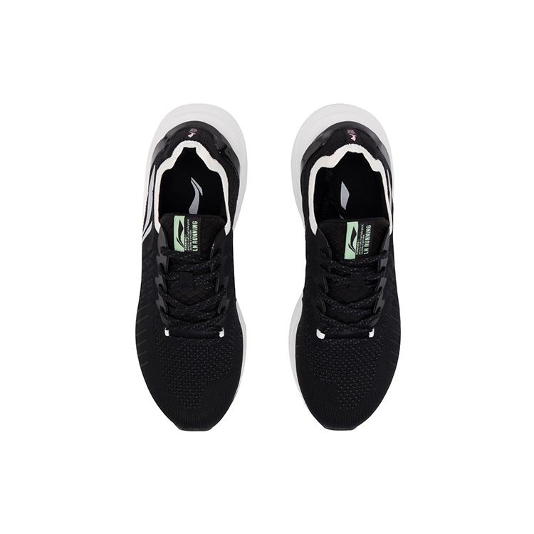New LiNing YunQue Cushioning Breathable Low-Top Running Shoes Women's Black ARHQ178-1