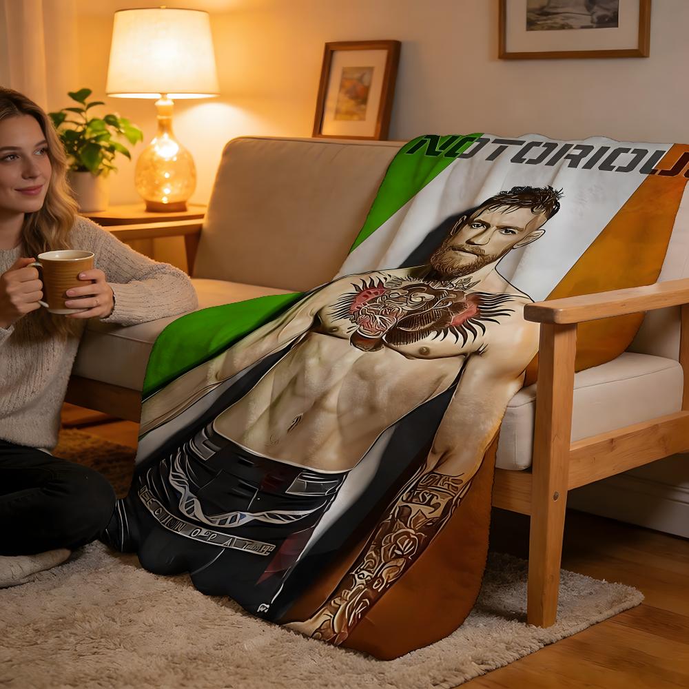Throw High-Density Short Plush Blanket For Sofa Nap Air-Conditioned Room Soft Skin-Friendly Boxing Conor McGregor