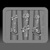 Exquisite Rose Silk Bow Resin Nail Mold 1Pcs Highly Transparent New DIY Tool for Professional Nail Salon Home Manicure