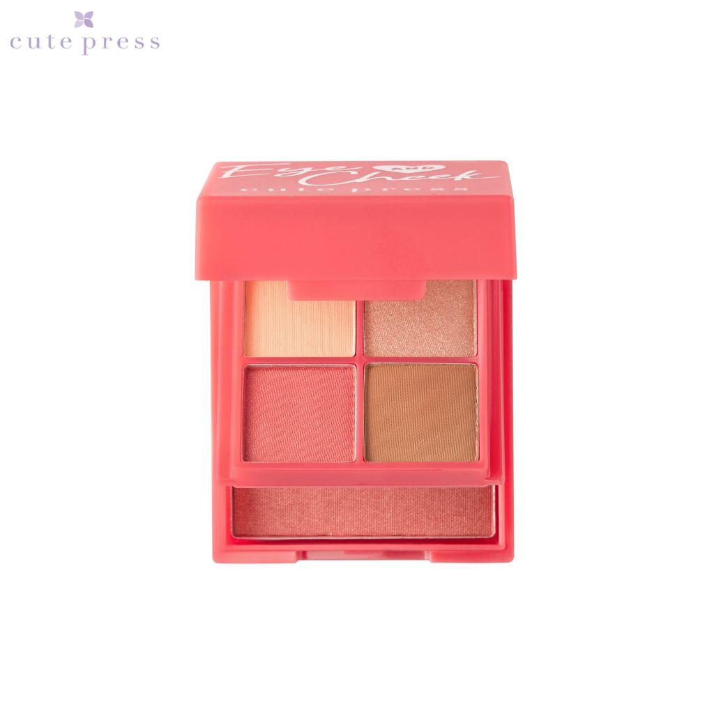 Cute Press Eye & Cheek Mini Palette Blusher & Eye Shadow - Thai Cosmetic Make Up