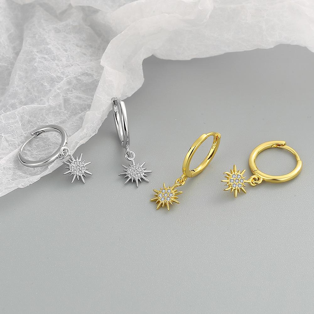 Tancise 925 Sterling Silver Zircon Earrings Drop Earrings For Women Wedding Party Gifts