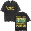 Anime Dobrou noc Punpun Vintage Praná Trička Oyasumi Punpun Merch Trička Muži Ženy Kreslené Manga Trička Pánská Oversized Trička