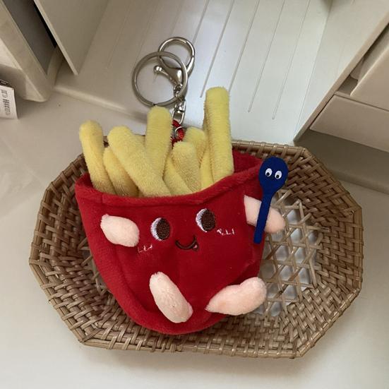 11cm Cute Keychain Decorative Lovely PP Cotton Food