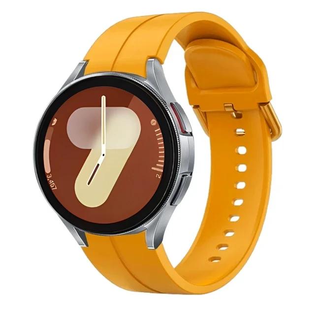 Oryginalny Silikonowy Pasek Do Samsung Galaxy Watch 7/6/5/4 44mm 40mm 5 Pro Sportowa Bransoleta Galaxy Watch 6 4 Classic 47mm 43mm Pasek