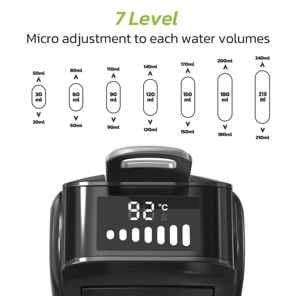 New HiBREW 6in1 Capsule Coffee Machine Hot/Cold Multiple Espresso Cafetera Cappuccino Coffee Maker Dolce Gusto Nespresso Powder H1B