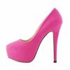 Frauen Pumpen Sexy 14 cm Super High Heels Weibliche Runde Zehen Plattform Pumpen Dünne Fersen Party Kleid Rot Hochzeit Schuhe