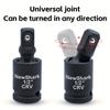 11pcs Impact Adapter and Reducer Set and Universal Joint Swivel Socket Adapter Set,1/4"3/8"1/2"3/4"1"Drive Socket Adapter Set