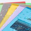 30 PCS A4 Clear Plastic Folders 6 Assorted Colors Plastic Document Sleeves File Folders for Office School Home Organization