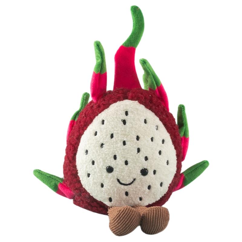 

19см Мультяшная плюшевая игрушка питахайя Мягкая плюшевая кукла-фрукт Подарки для девочки 19cm красный
