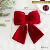 Red Velvet Bow Ornament Christmas Tree Hanging Decor Wedding Party Home Festive Decoration