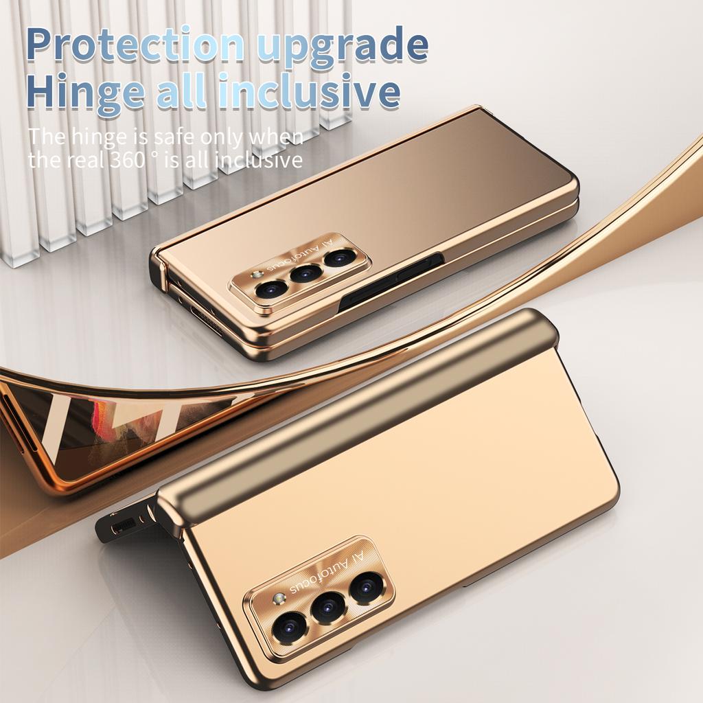Full Coverage S Pen Protective Case for Samsung Galaxy Z Fold 5 Fold5 5G Fold3 Fold4 Fold 4 3 Tempered Glass Protector Film