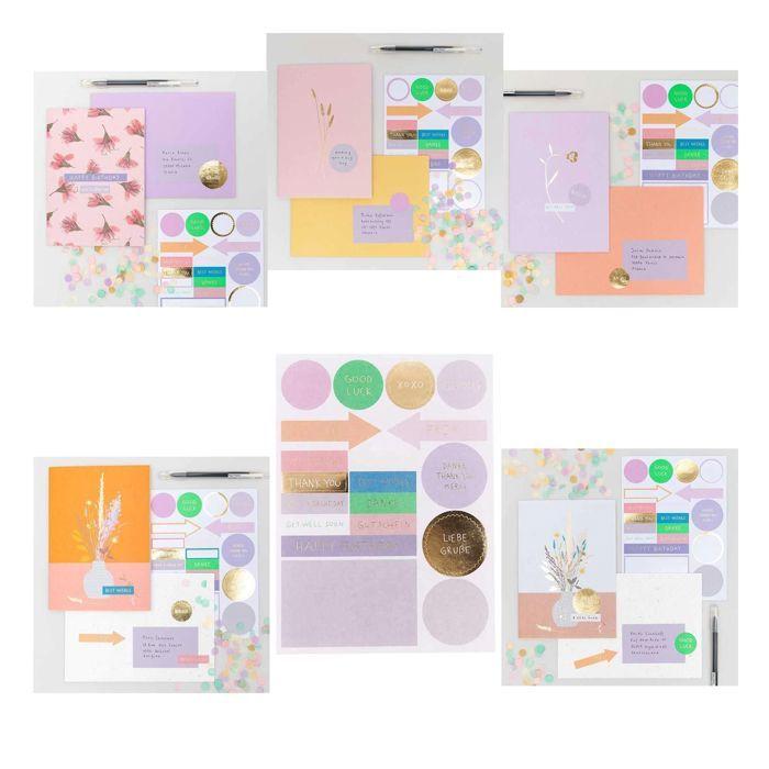 6 DIY Floral Card Kits