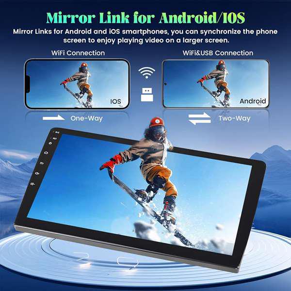 Compatible with 01-06 Honda CR-V: Android Big Screen Navigation, Bluetooth, Reverse Camera, CarPlay.